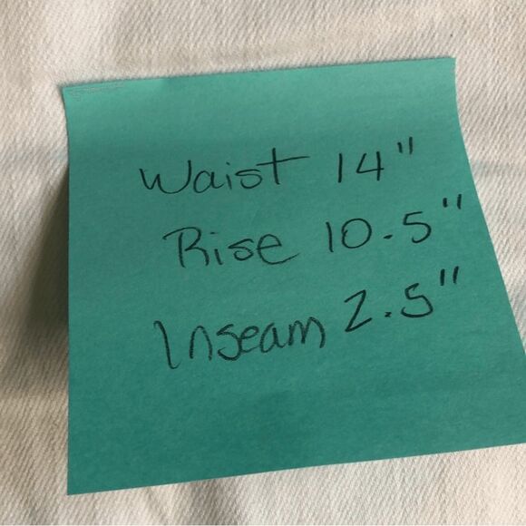 Uniqlo White Denim Cut Off Jean Shorts Womens Size 25 Small 28” - Picture 5 of 6